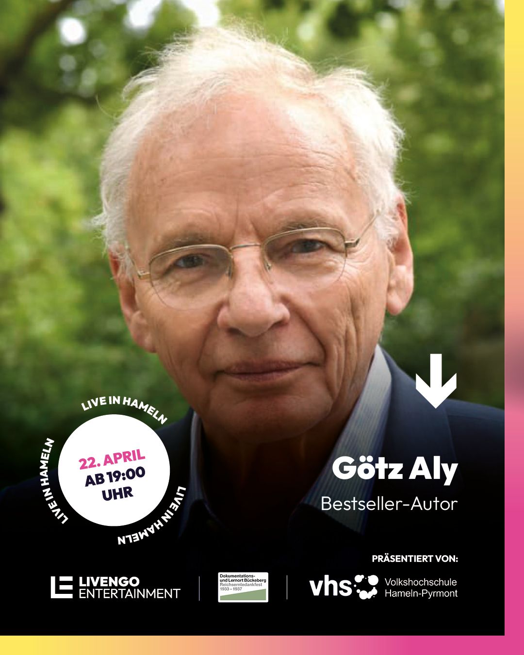 Historiker und Journalist Götz Aly live in Hameln!